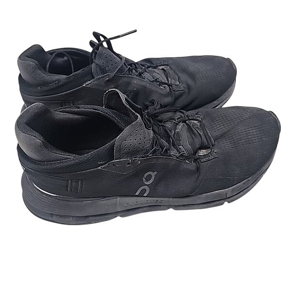 On Cloud Cloudnova 2 Mens Size 12.5 Triple Black Running Shoes Trainers - Picture 1 of 9